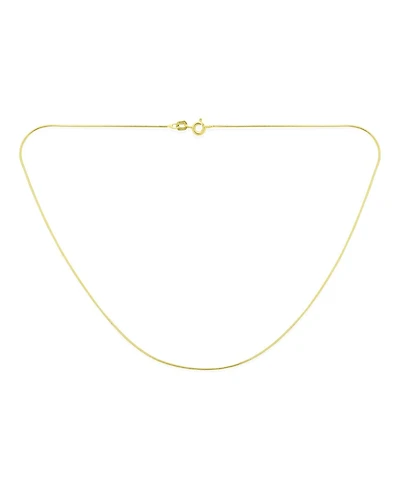 Bling Jewelry Flexible Strong 1MM Gold Plated .925 Sterling Silver Magic 8-Sided Snake Chain Necklace