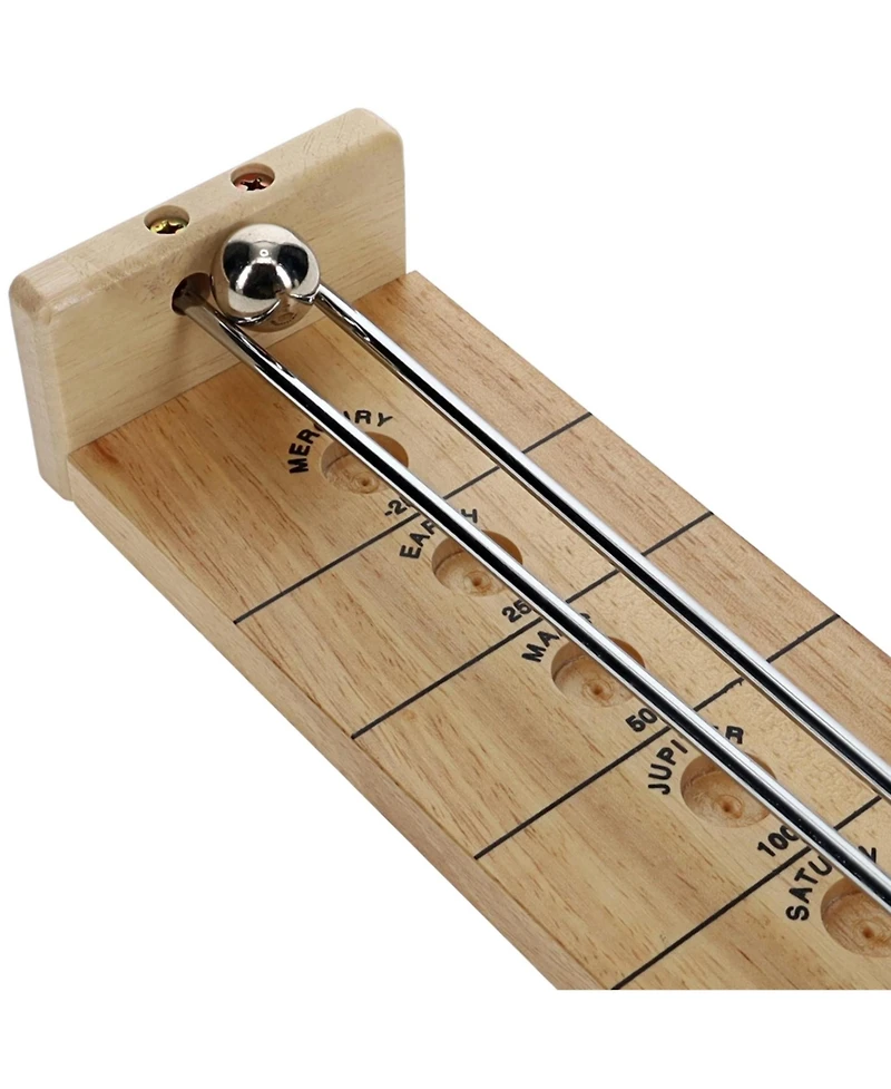 We Games Mini Shoot The Moon - a Classic 1940's Nostalgia Game - Solid Natural Wood