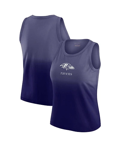 Wear by Erin Andrews Women's x Gracie Hunt Purple Baltimore Ravens Ombre Tank Top