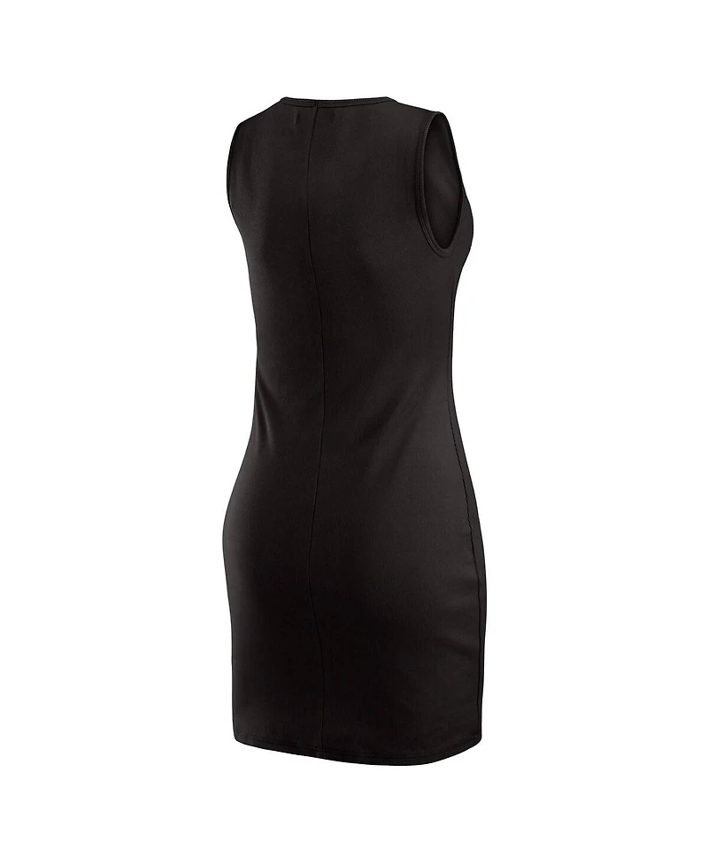 Wear by Erin Andrews Women's x Gracie Hunt Black Pittsburgh Steelers Ribbed Tank Dress