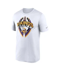 Nike Men's White Minnesota Vikings Legend Icon Performance T-Shirt