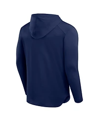 Fanatics Men's Navy New York Yankees Front Office Power Mono Long Sleeve Hoodie T-Shirt