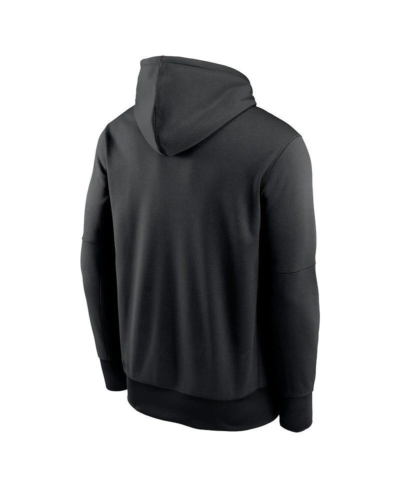 Nike Men's Black New York Jets Performance Fleece Pullover Hoodie