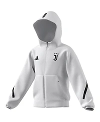 Adidas Big Boys and Girls White Juventus 2025/26 Anthem Full-Zip Jacket