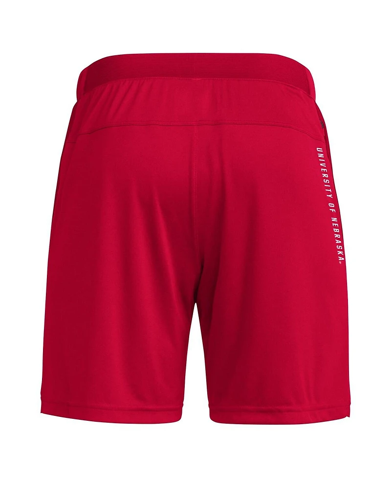Adidas Men's Scarlet Nebraska Huskers Designed for Training 7" Aeroready Shorts
