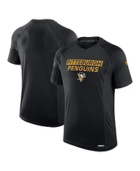 Fanatics Men's Black Pittsburgh Penguins Authentic Pro Rink Tech T-Shirt