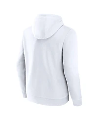 Fanatics Men's White DePaul Blue Demons Primary Logo Pullover Hoodie