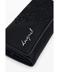 Desigual Women's Medium embroidered faux leather wallet