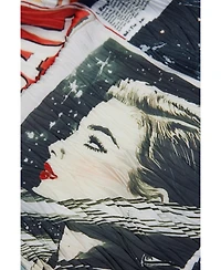 Desigual Women's Wrinkled collage scarf