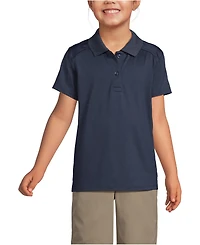 Lands' End Girls Short Sleeve Feminine Fit Rapid Dry Polo Shirt