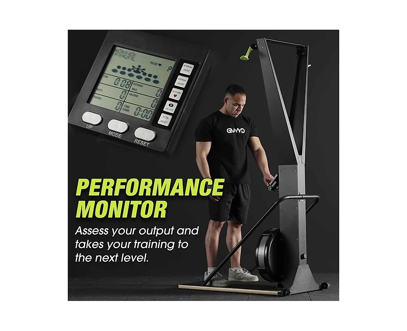 Mikolo Indoor Ski Machine – Wind Resistance Aerobic Trainer for Home Cardio & Strength