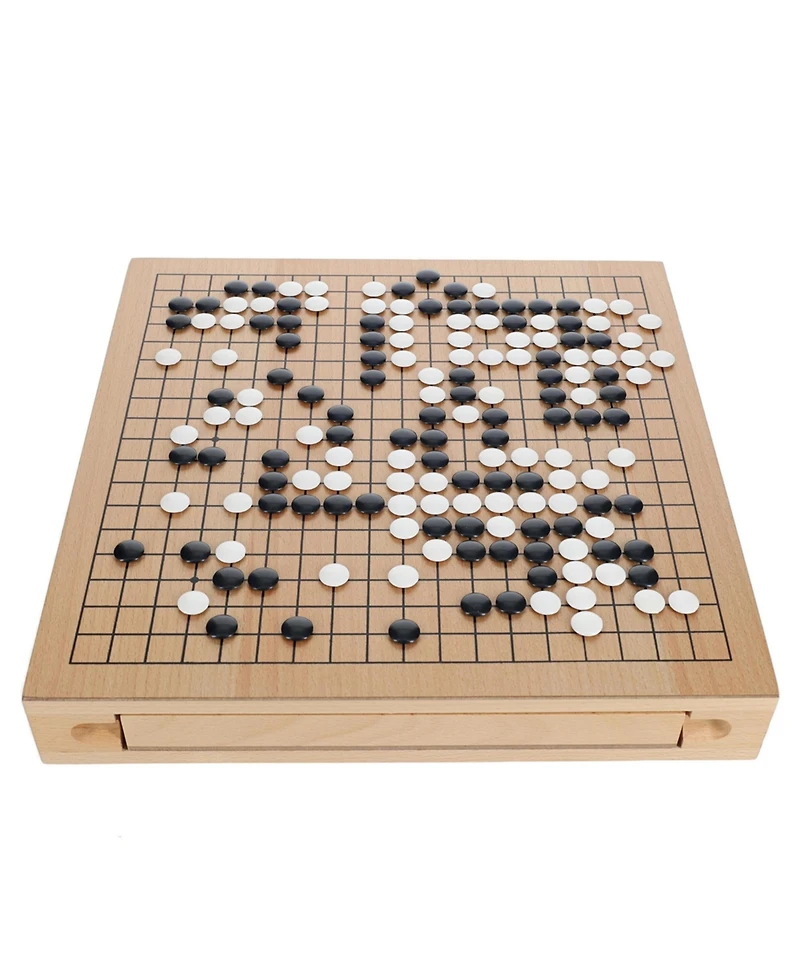 We Games Wood Go Set with Pull Out Drawers -12 in.