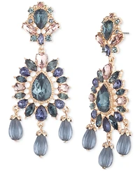 Marchesa Crystal & Stone Cluster Chandelier Earrings