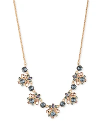 Marchesa Multi-Stone Cluster Statement Necklace, 16" + 3" extender