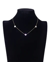 Unwritten Cubic Zirconia Evil Eye Short Pendant Necklace