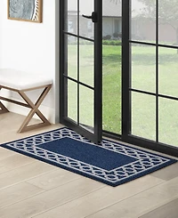 Jean Pierre Christine Trellis Border Tufted Runner Rug