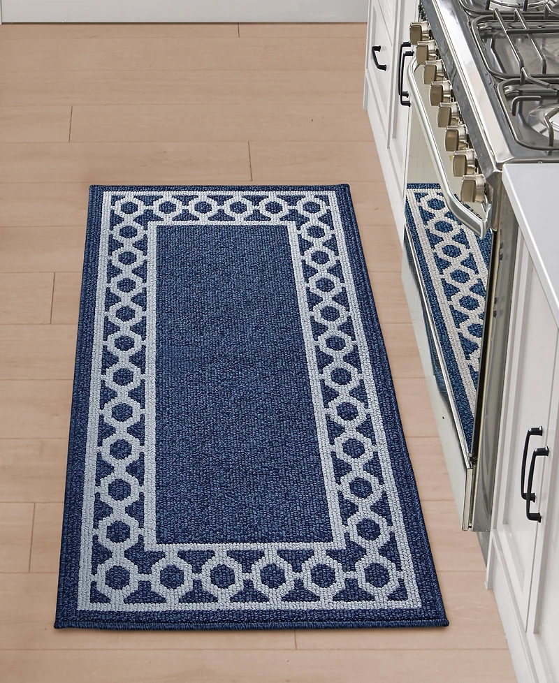 Jean Pierre Christine Trellis Border Tufted Runner Rug