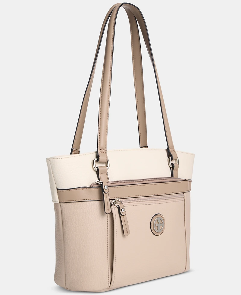 Giani Bernini Large Color Block Tote Bag, Macy's Exclusive