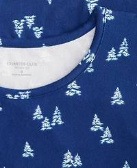 Charter Club Women's Jersey Printed Long Sleeve Sleepshirt
