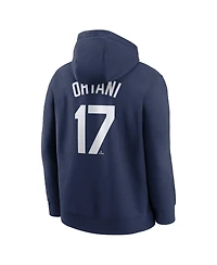 Nike Men's Shohei Ohtani Navy Los Angeles Dodgers Player Name Number Club Fleece Pullover Hoodie