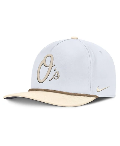 Nike Men's White/Cream Baltimore Orioles Pro Performance Snapback Hat
