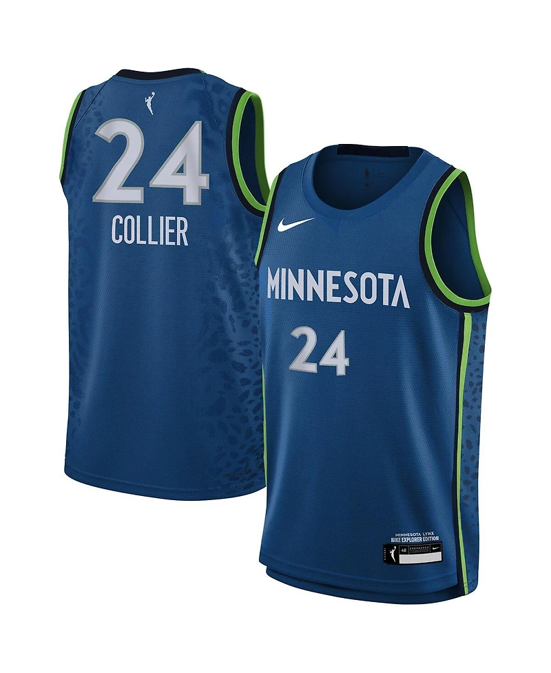 Nike Big Boys and Girls Napheesa Collier Blue Minnesota Lynx Explorer Edition Player Jersey