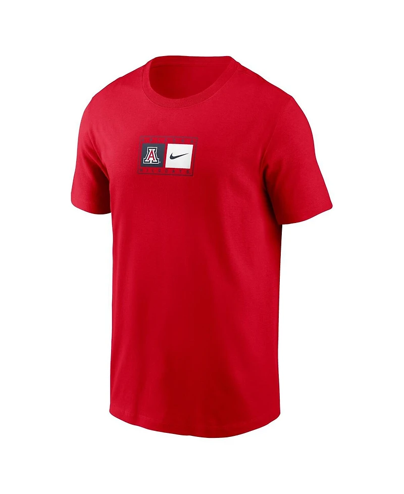 Nike Men's Red Arizona Wildcats Campus Logo Swoosh T-Shirt