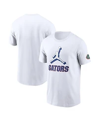 Jordan Men's White Florida Gators Primetime 2-Hit Swoosh T-Shirt