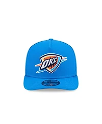 New Era Men's Blue Oklahoma City Thunder Core Logo A-Frame 9FIFTY Snapback Hat