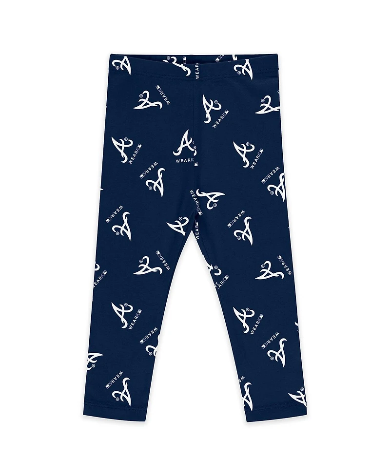 Wear by Erin Andrews Baby Boys and Girls 3-Piece Atlanta Braves Tutu Set