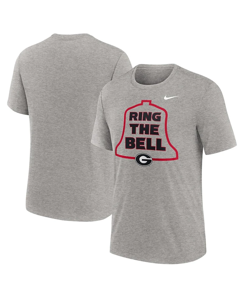 Nike Men's Heather Gray Georgia Bulldogs Local Campus Time Honored Tradition Tri-Blend T-Shirt