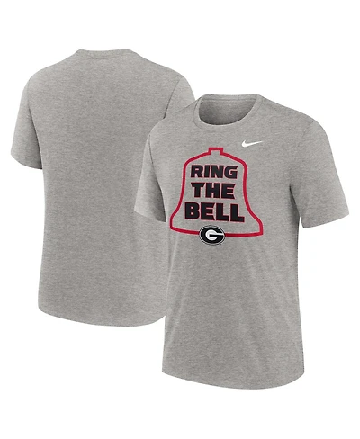 Nike Men's Heather Gray Georgia Bulldogs Local Campus Time Honored Tradition Tri-Blend T-Shirt