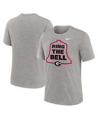 Nike Men's Heather Gray Georgia Bulldogs Local Campus Time Honored Tradition Tri-Blend T-Shirt