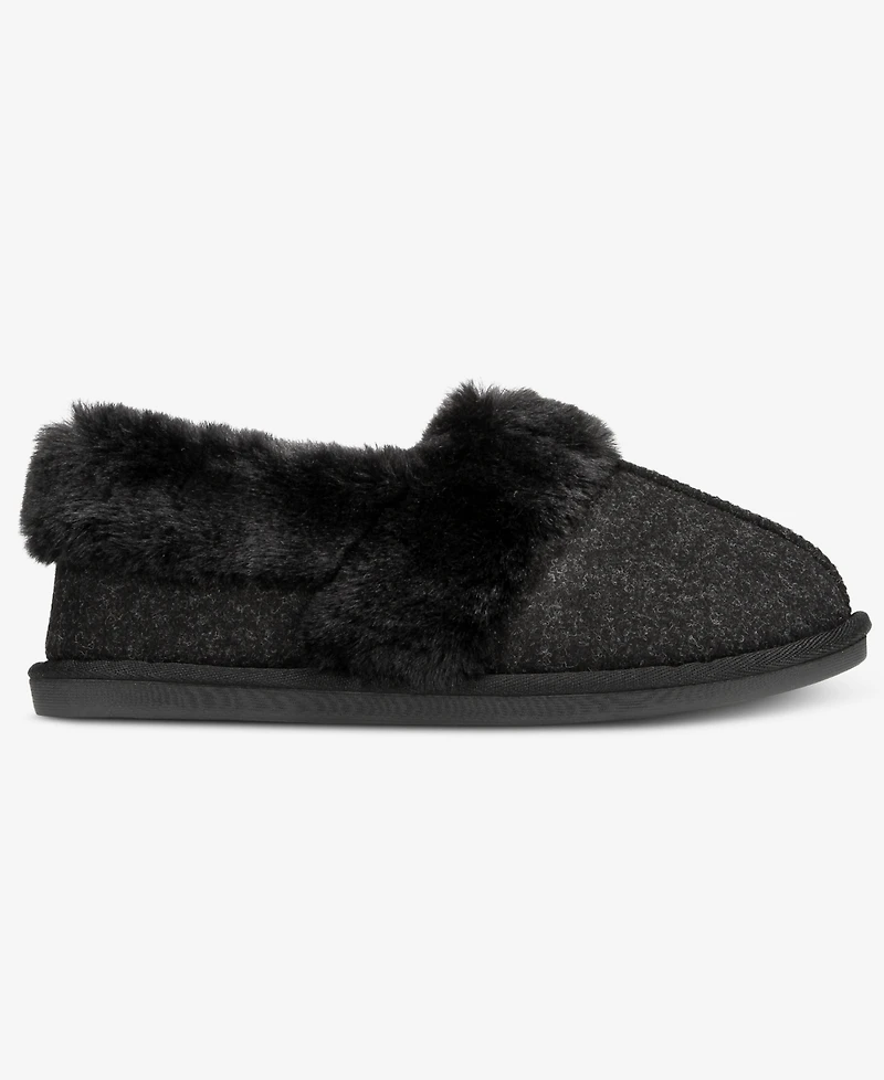 Charter Club Women's Faux-Fur-Lined Slippers, Macy's Exclusive