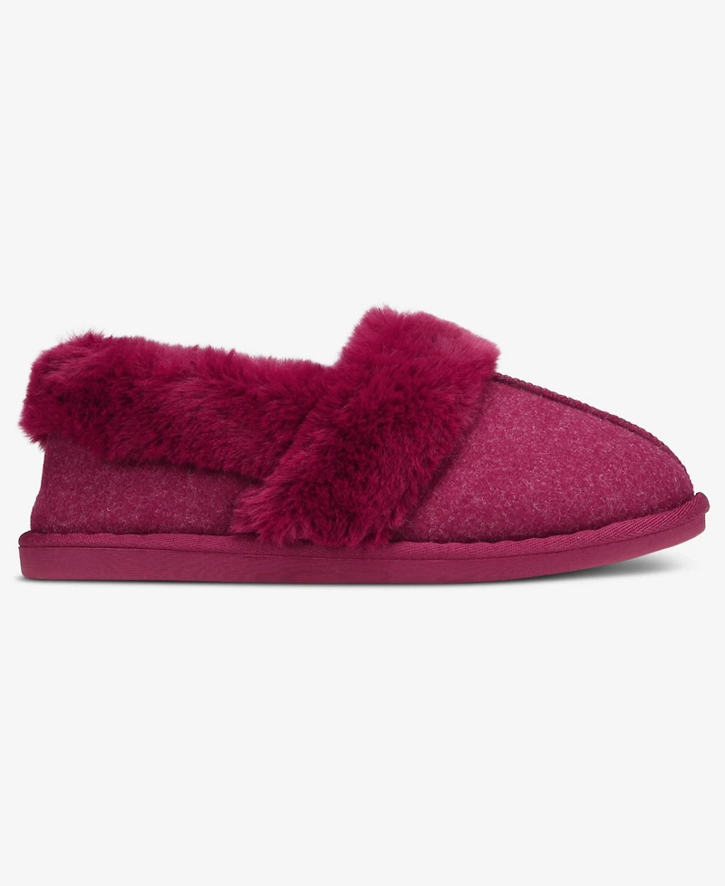 Charter Club Women's Faux-Fur-Lined Slippers, Macy's Exclusive
