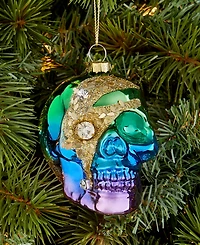 Holiday Lane Eclectic Charm Rainbow Skull Ornament, Macy's Exclusive