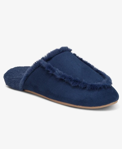 Charter Club Women's Faux Shearling Slide Slippers, Macy's Exclusive