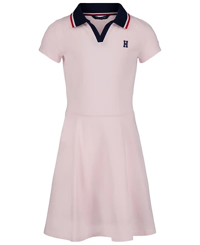 Tommy Hilfiger Big Girls Johnny Collar Solid Polo Dress