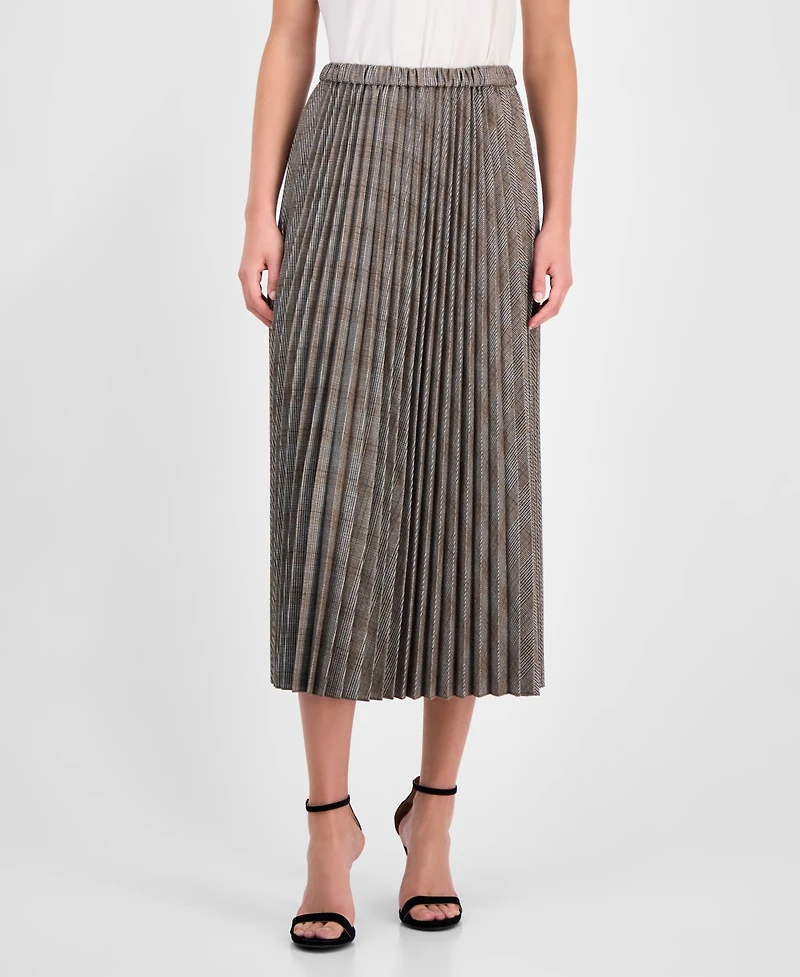 Anne Klein Women's Pleated Pull-On Midi Skirt