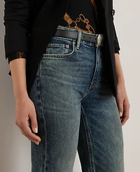 Lauren Ralph Petite High-Rise Flare Jeans