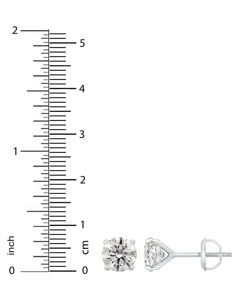 Gia Certified Diamond Stud Earrings (1-1/2 ct. t.w.) 14k Gold