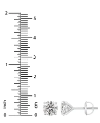 Gia Certified Diamond Stud Earrings (1-1/2 ct. t.w.) 14k Gold