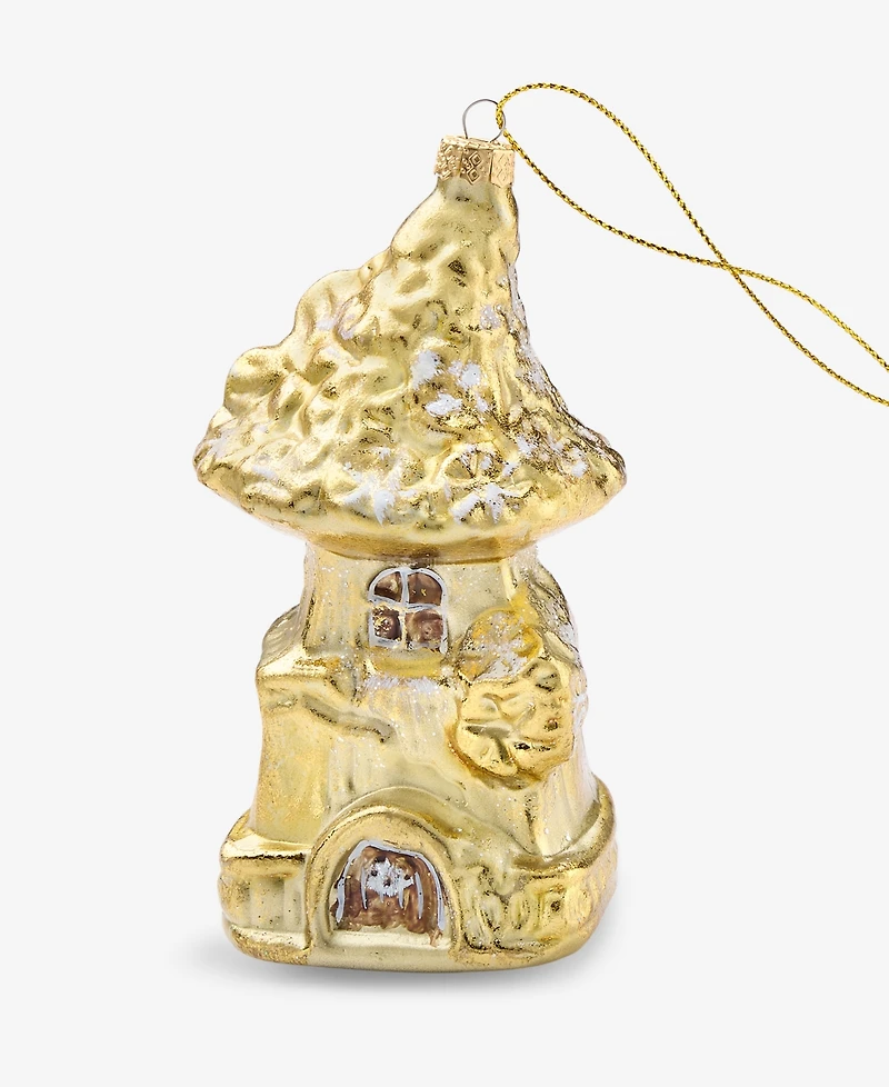 Holiday Lane Enchanted Forest Glass Fairy House Ornament, Macy's Exclusive