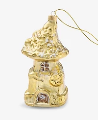 Holiday Lane Enchanted Forest Glass Fairy House Ornament, Macy's Exclusive