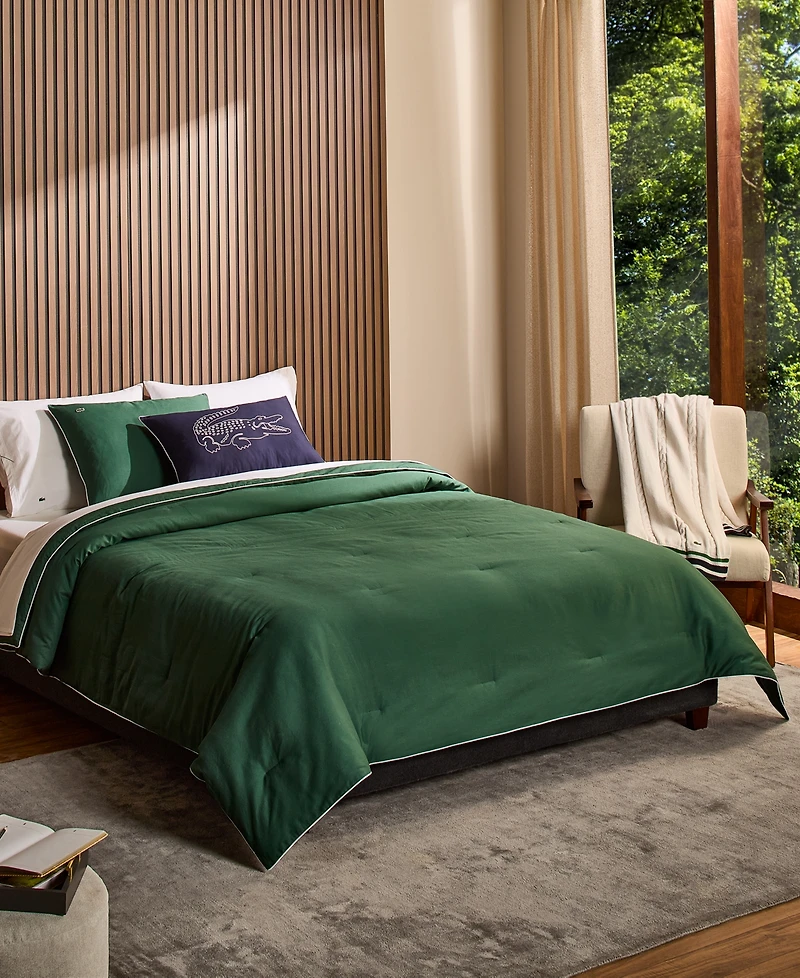 Lacoste Tiebreak Solid 2-Pc. Comforter Set, Twin