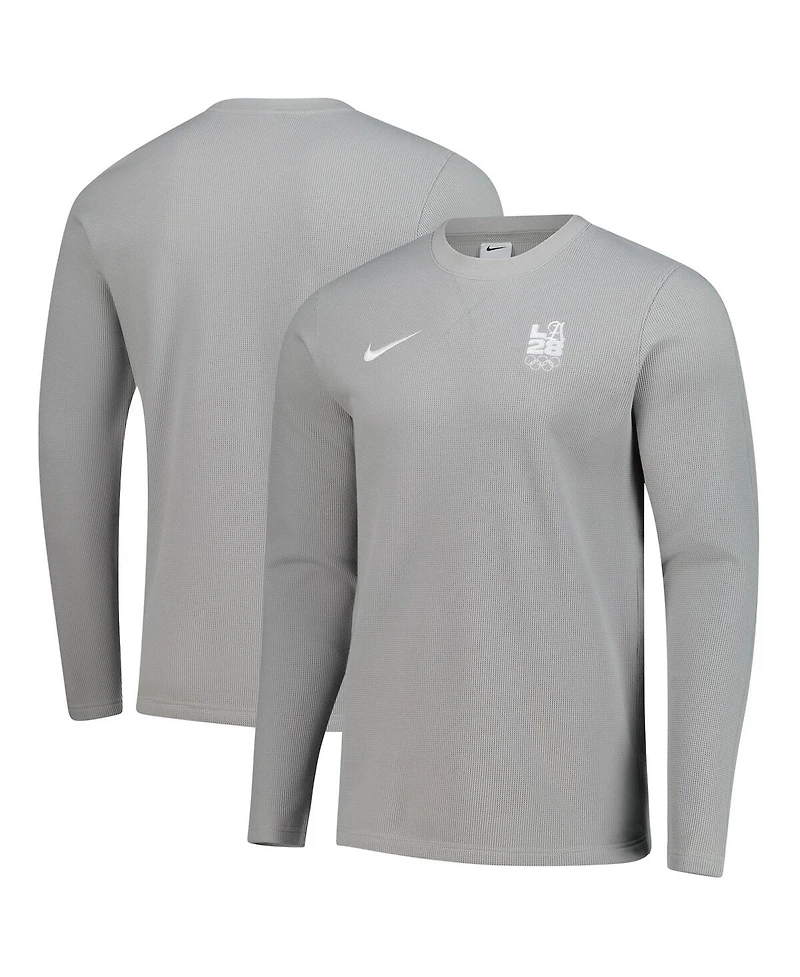 Nike Men's Gray LA28 Summer Olympics Retro Pullover Sweatshirt