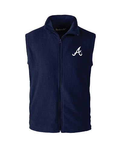 Dunbrooke Men's Navy Atlanta Braves Full Zip Vest