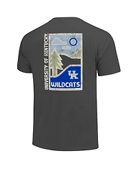 Image One Men's Graphite Kentucky Wildcats Comfort Colors Minimal Vista Distressed Graphics T-Shirt