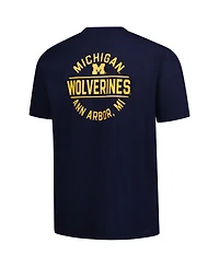 Fanatics Men's Navy Michigan Wolverines Big Tall Fast Break 2 Hit T-Shirt