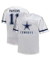 Fanatics Men's Micah Parsons White Dallas Cowboys Big Tall V-Neck Fashion Jersey